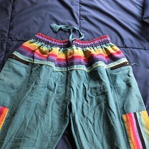 Multicolor Striped Women's Pants
